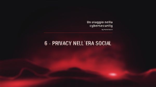 Privacy nell'era dei Social Network